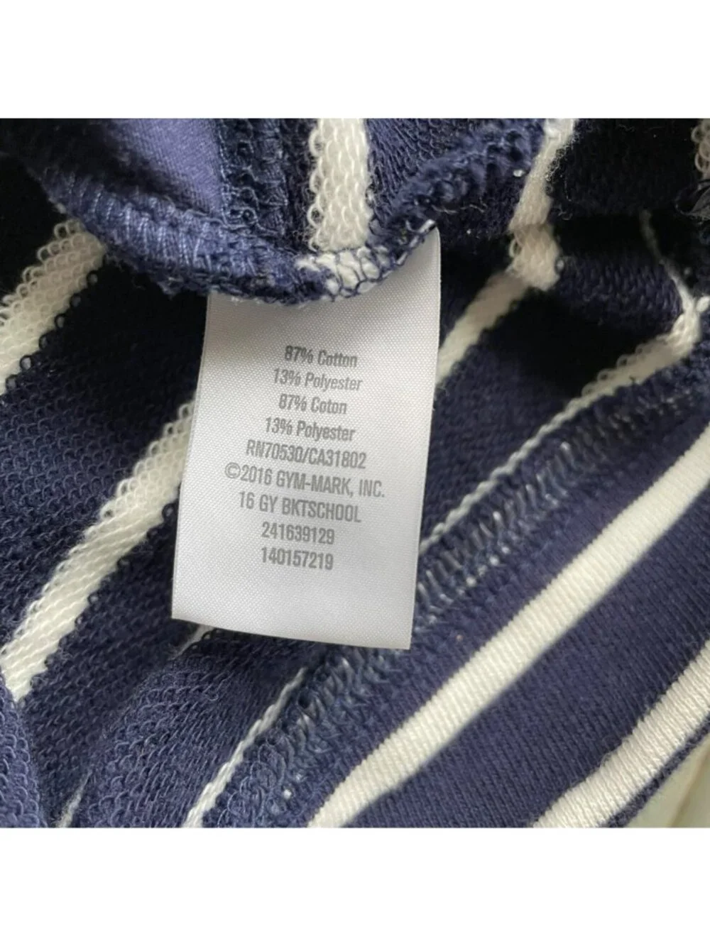 Gymboree Dress Girls Size 7 Striped Star Shine Glitter Sequins Navy Blue White